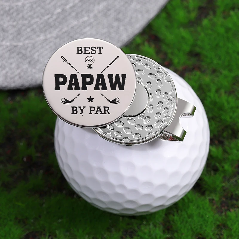 Golf Marker Magnetic Hat Clip Sliver Color Metal Clip Accessories for Golf Ball Baseball Cap Gifts for Lovers Golfer
