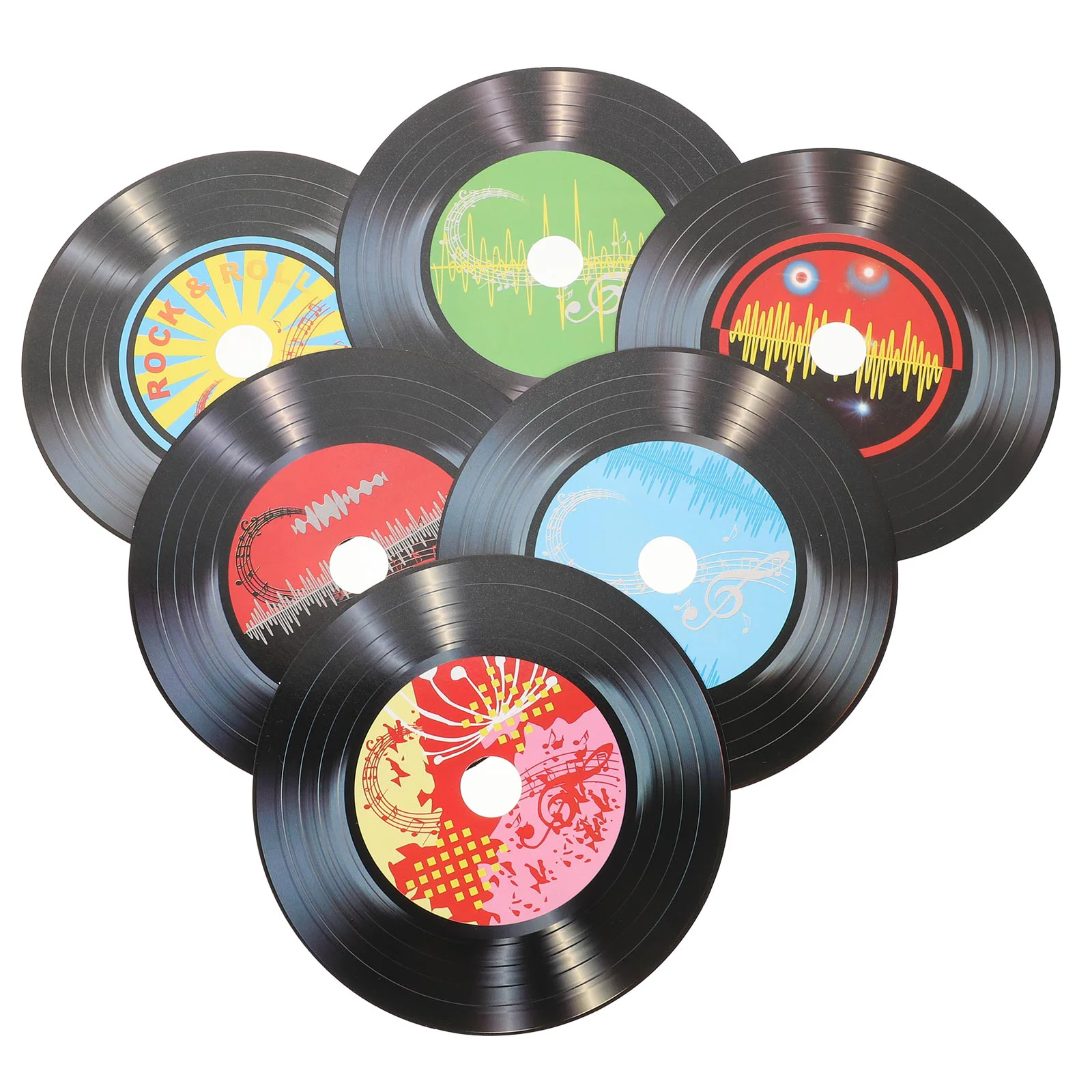 40 CD de 7 pulgadas para decoración de habitación, discos de vinilo de  música Rock and Roll de los años 50, decoración de fiestas, registros,  tablón