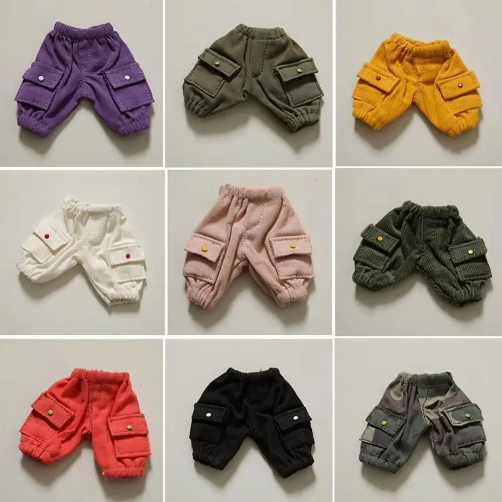 Fashion Casual Wears Cotton Doll Pants Pocket Pants Doll Trousers Dress Up Replacement Doll Jeans Clothes Toys