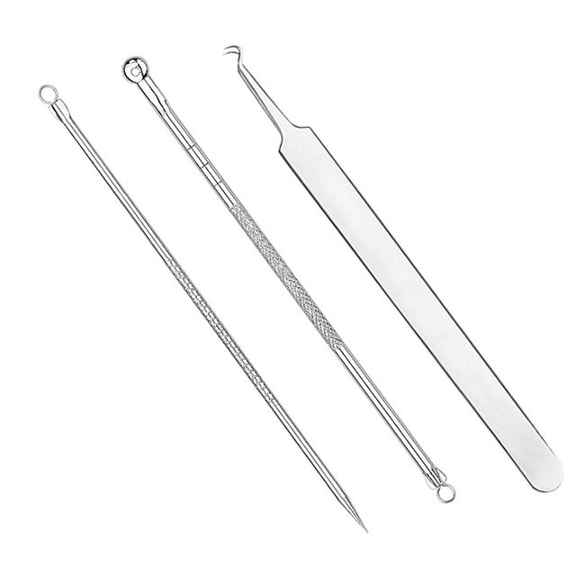 or 7 Pcs Stainless Steel Blackhead Remover Tool Kit Professional Blackhead Acne Comedone Pimple Blemish Extractor Beauty Tool