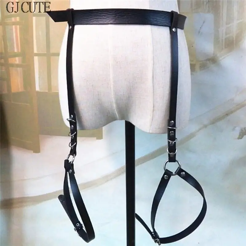 Sexy Women Harness Waist Belt PU Leather Garters O-Ring Waistband Punk Strap Band Leg Belt Club Party Appeal Accessories