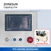 ZONESUN Pneumatic Screwing Capping Machine Custom Beverage Cosmetics Bottle Capper Packaging Small Automatic Production ZS-XGC1 3