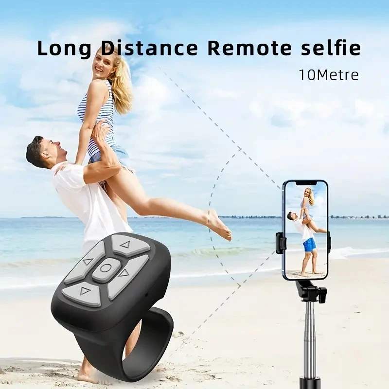 Wireless Bluetooth Mobile Selfie Remote Control Ring For Xiaomi Apple Camera Remote Shutter