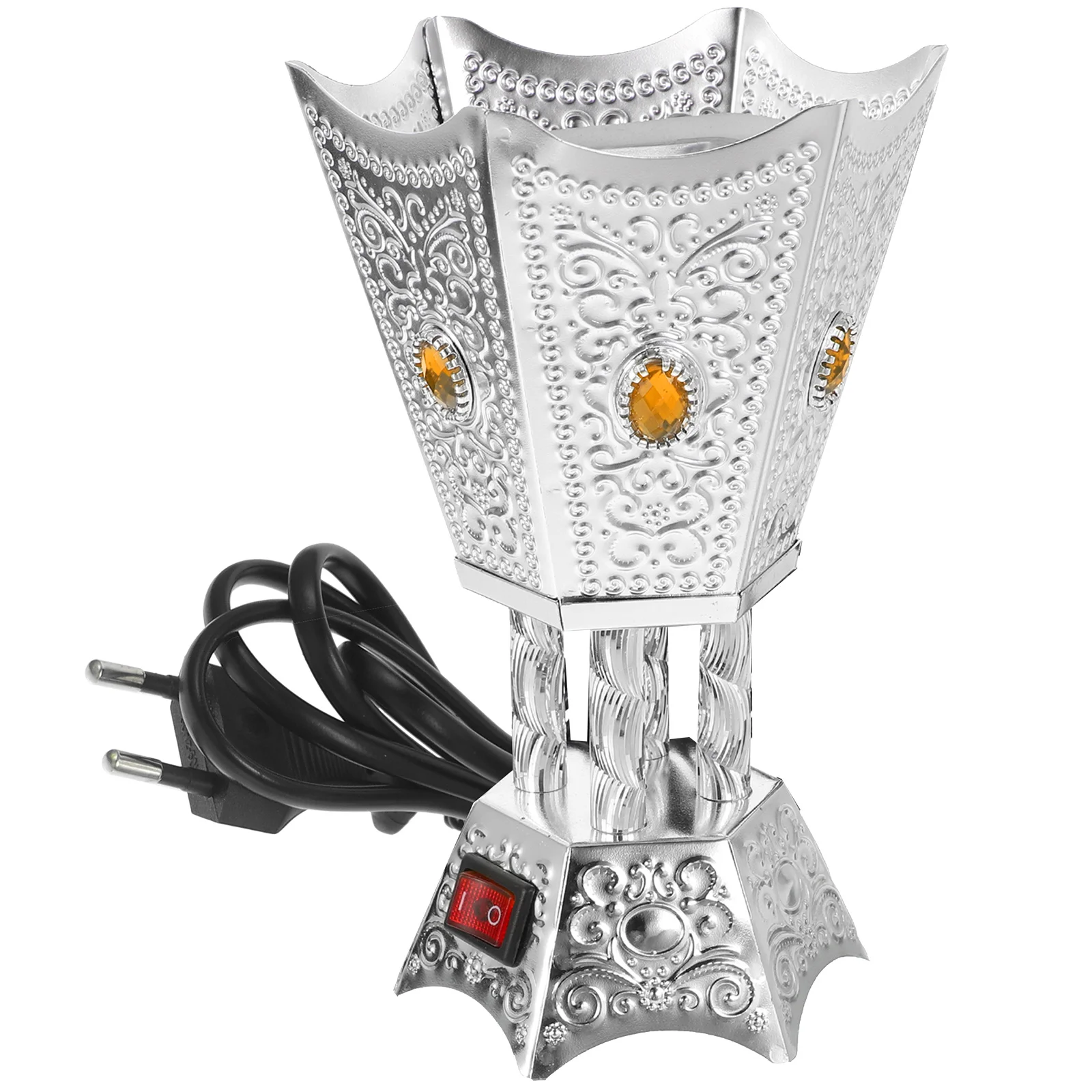 

Electric Censer Burner Table Burner Ornament Censer Holder Metal Incense Burner Incense Holder (EU/UK/US Plug)