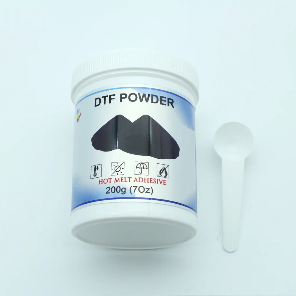 고품질 DTF 블랙 파우더, 모든 원단용 핫멜트 전사 접착 파우더 (Direct To Film)