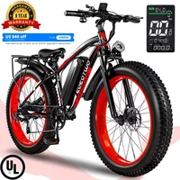 EOEOTWO E01 Electric Bike Adult 26" Fat Tire 1500W Peak Motor Electric Bicycle 34Mph Mountain E Bike 60Mile Range E Bike UL2849