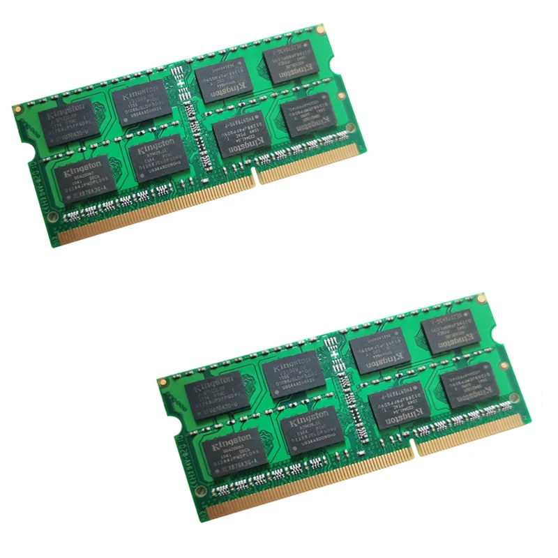 KAMOSEN DDR3 RAM 10pcs 8GB 1333MHz 1600MHz 새로운 저전압 1.35V PC3-12800 노트북 메모리 SODIMM 204 핀 비 ECC