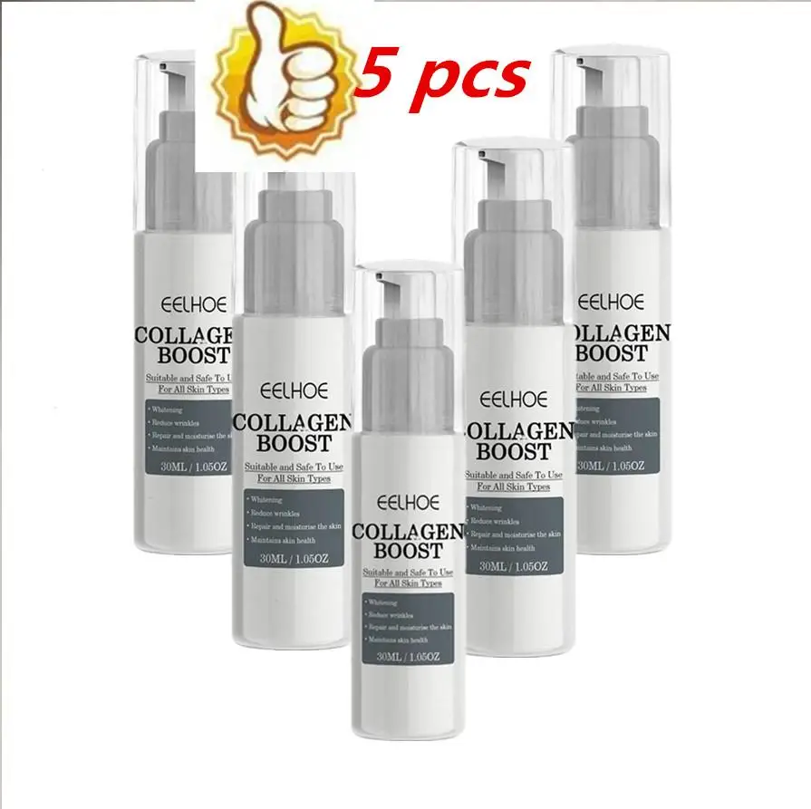 

5pcs 30ml Collagen Boost Anti-Aging Serum Dark Spot Corrector Spot Face Serum Pale Spot Dark Wrinkle Removal Removing