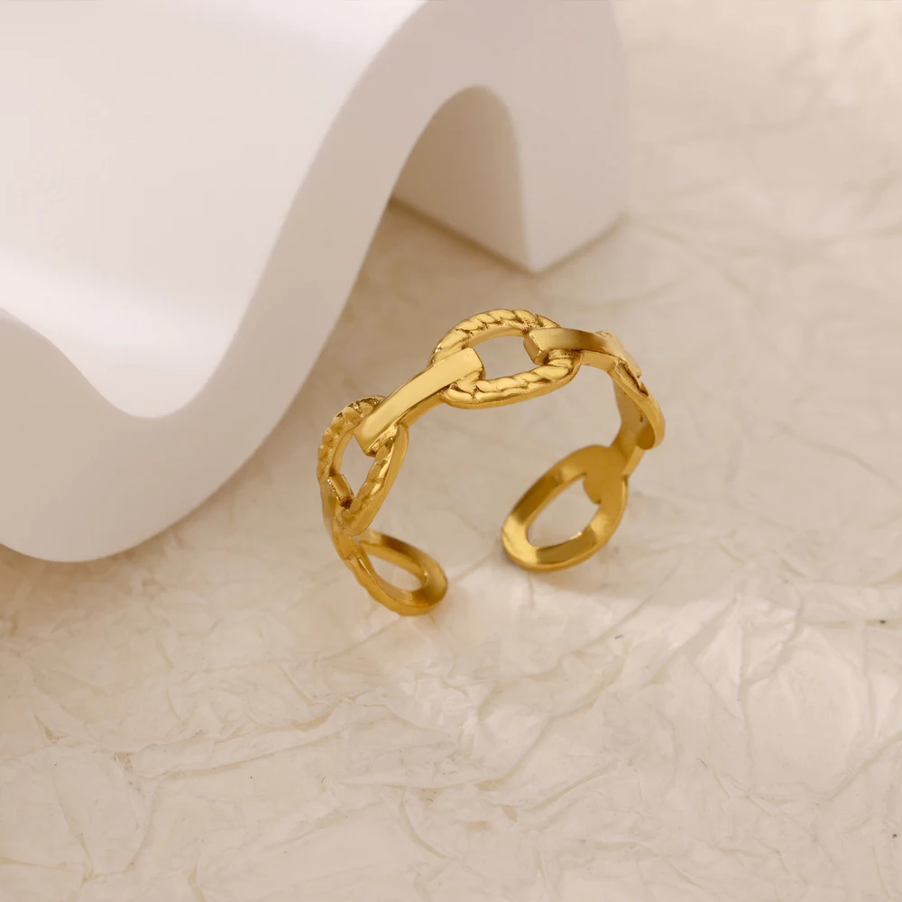 Stainless Steel Jewelry For Women 18K Gold Plated Geometric