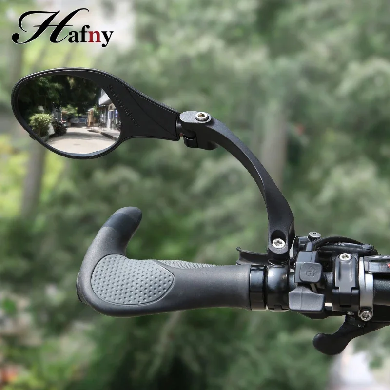 Hafny Handlebar Bicycle Mirror Adjustable Wide-Range Steel Left
