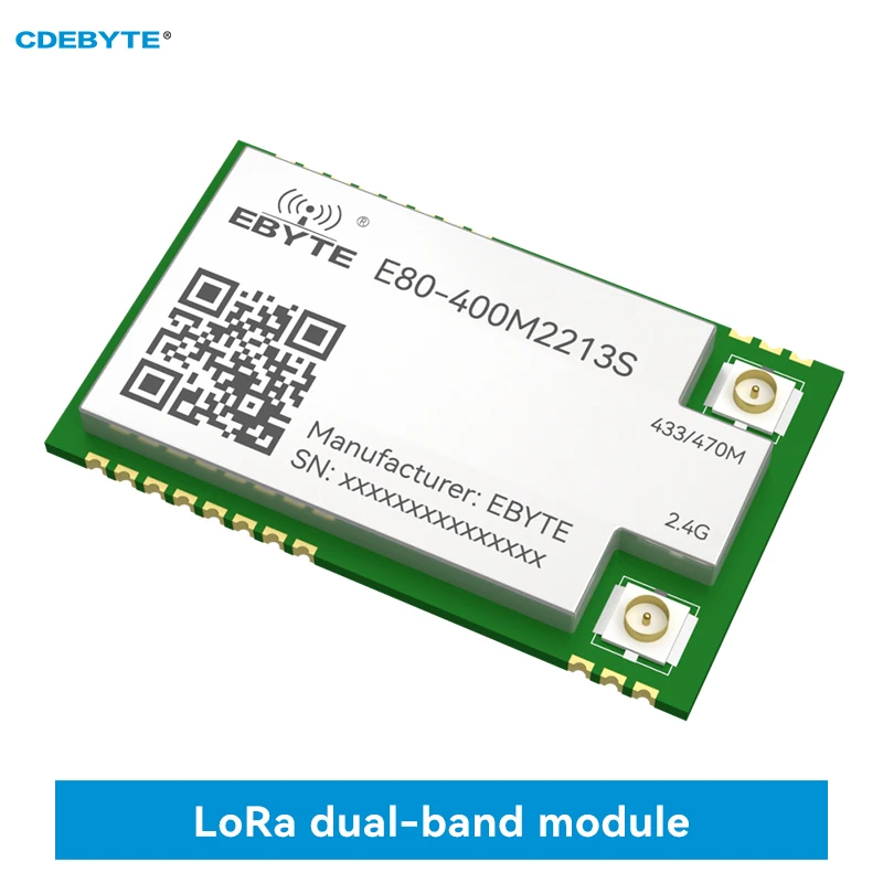 LR1121 LoRa Spread Spectrum Module Dual-Band 433Mhz 2.4G SMD TCXO CDEBYTE E80-400M2213S SPI RF Module Sub-G Wireless