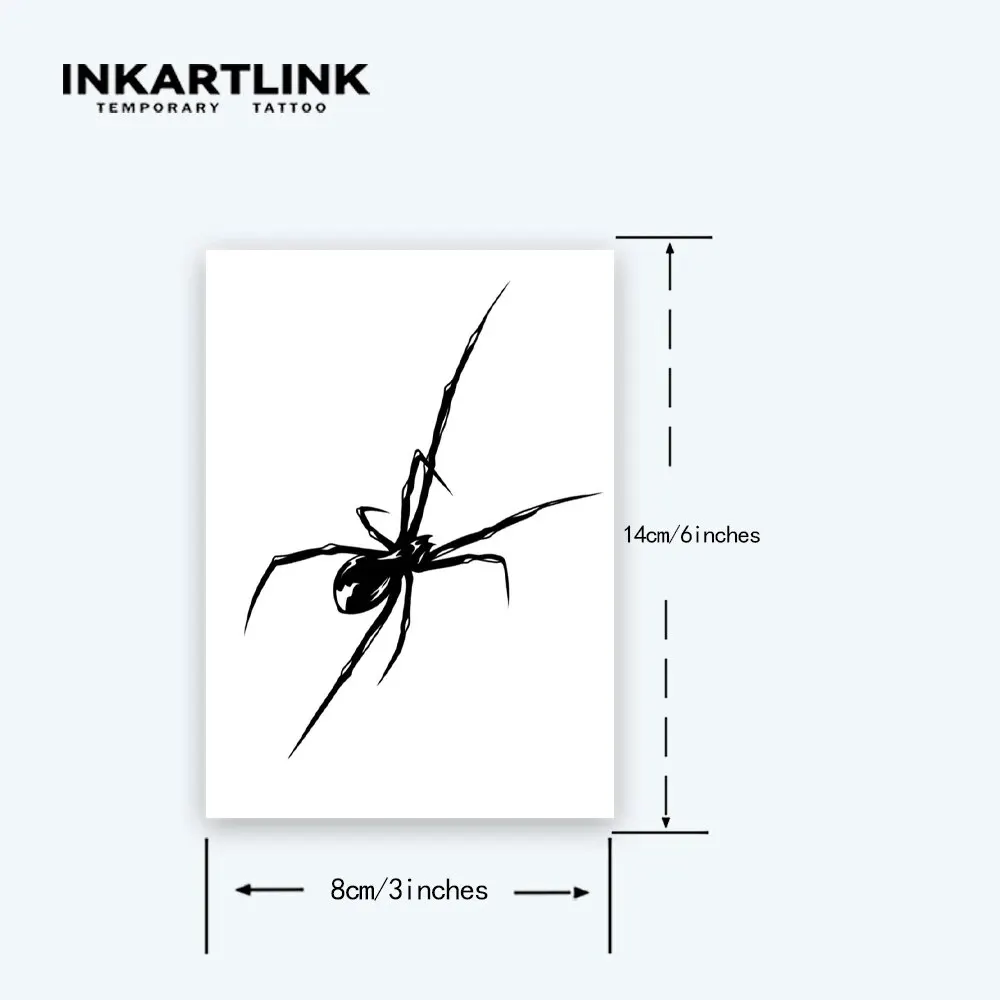 Spider Temporary Tattoo,Lasts To 15 Days New Technology Magic Waterproof Semi Permanent Sticker. 5