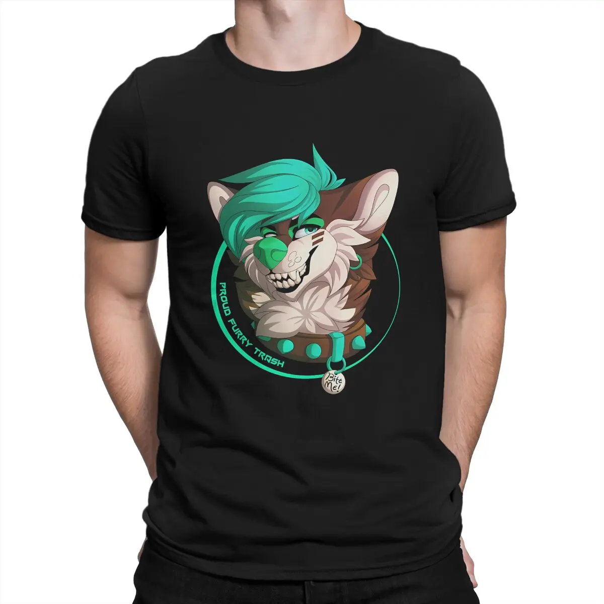 

Men's Proud Trash T Shirts Furry Pure Cotton Clothing Fun Short Sleeve Round Collar Tees Graphic T-Shirts