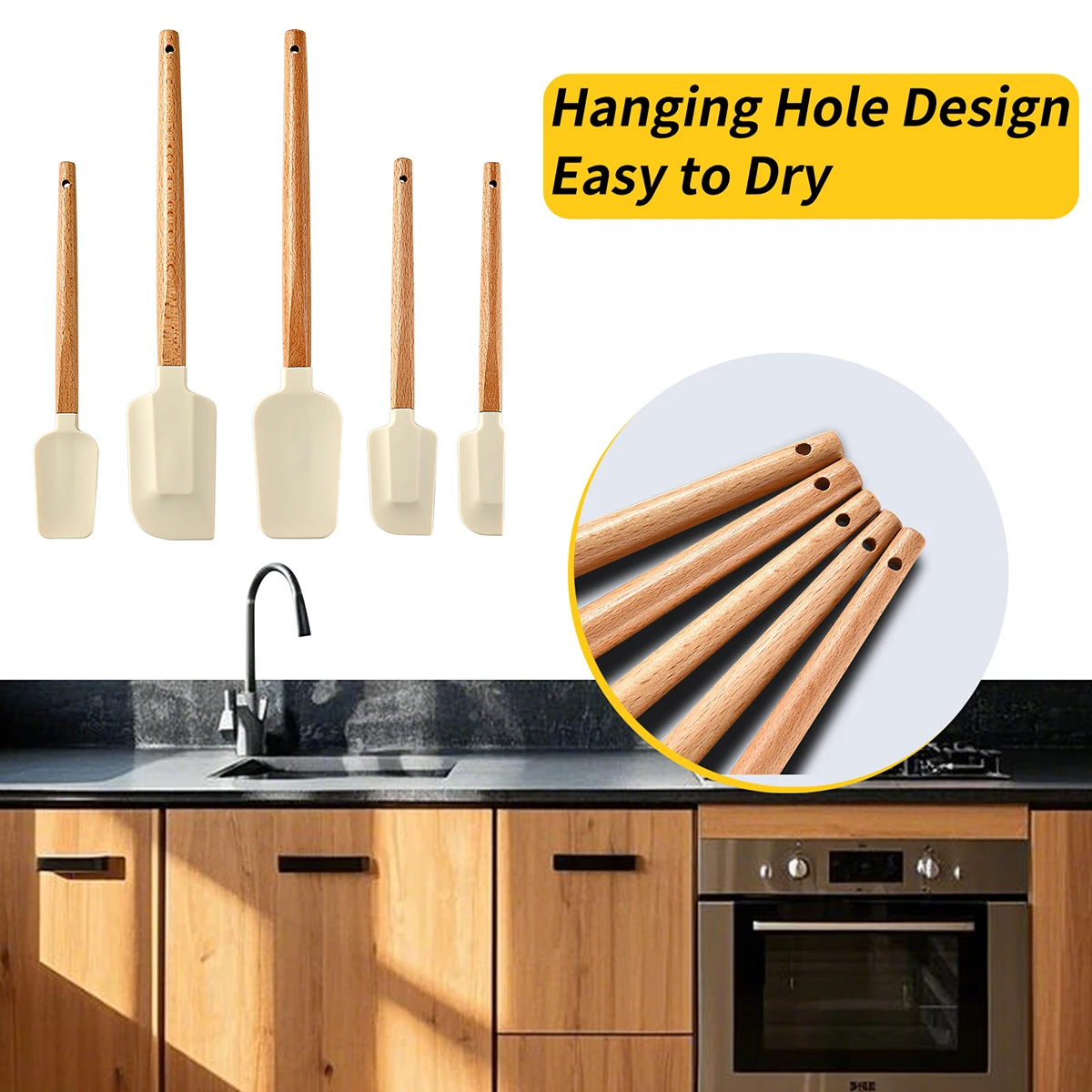 Silicone Baking Spatula Set 3