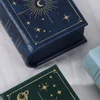 1pc Pu Leather Book-Shaped Ring Box With Suede Fabric Lining Creative European Flip Lid Magnetic Ins Ring Box Jewelry Gift Box 1