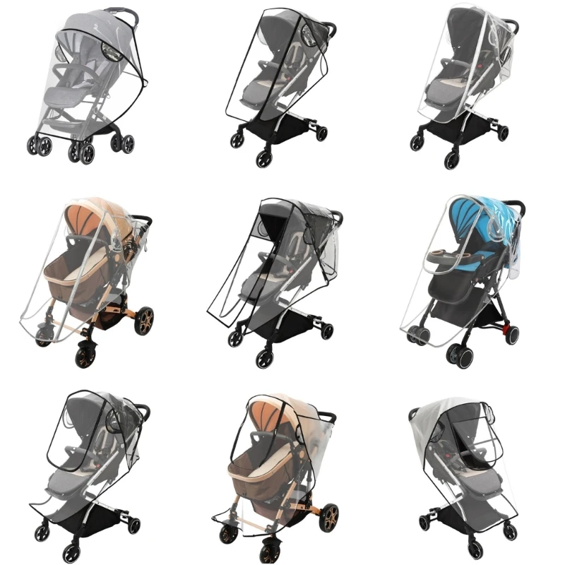 

Rain Cover for Strollers Durable & Waterproof Pushchair Rain Cover Essential