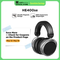 HIFIMAN HE400SE Stealth Magnets Over-Ear Open-Back Full-Size Planar Magnetic Wired Headphones