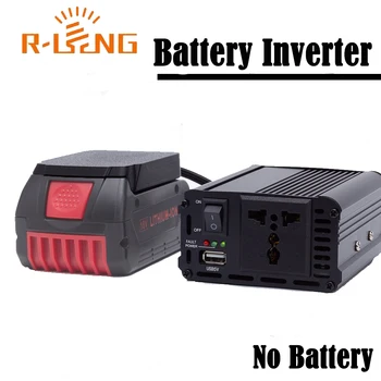 Inverter Portatile da 200W per Batteria al Litio Bosch 18V con Adattatore USB da DC a AC 220-240V per Europa/Regno Unito/Australia