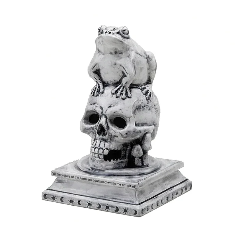 NEIGHBORHOOD Frog Skull Incense Burner, NBHD THE GREAT FROG Retro Aromatherapy Burner, Creative Ornaments, Birthday Gifts - Image 5