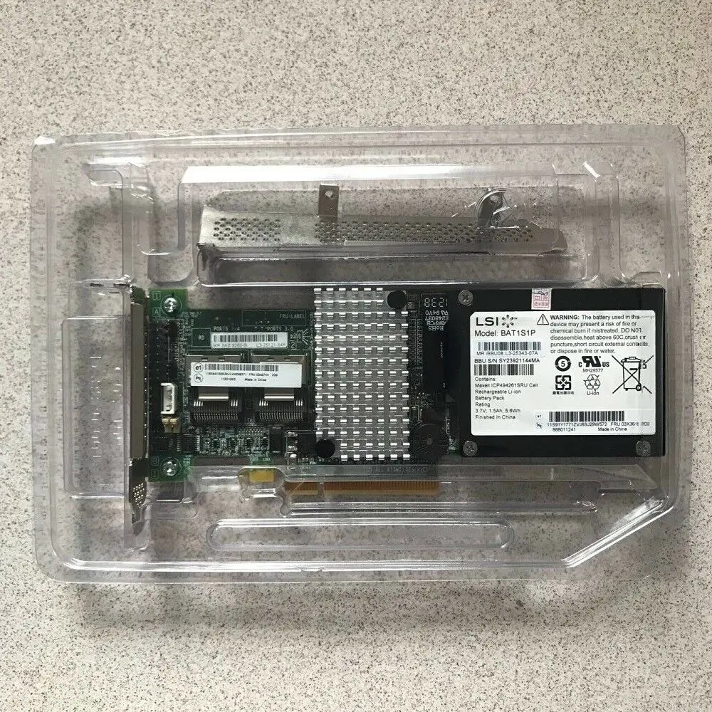 Controller RAID LSI MegaRAID SAS 9260-8i PCI-E Con Cavi SFF-8087 A SATA (4 Porte)