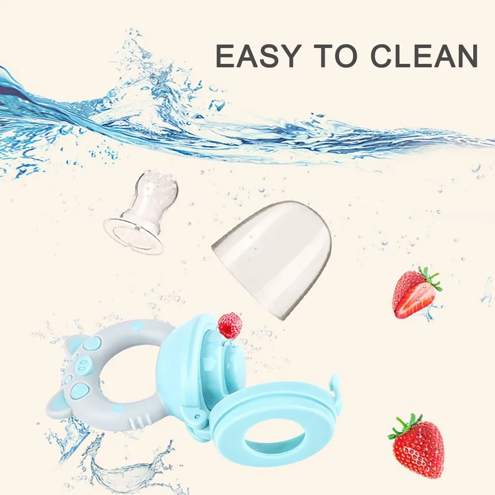 Silicone Fresh Food Nibbler Baby Feeder Kids Boy Girl Fruit Nipples Feeding Safe Infant Baby Supplies Nipple Soother Bottles 5