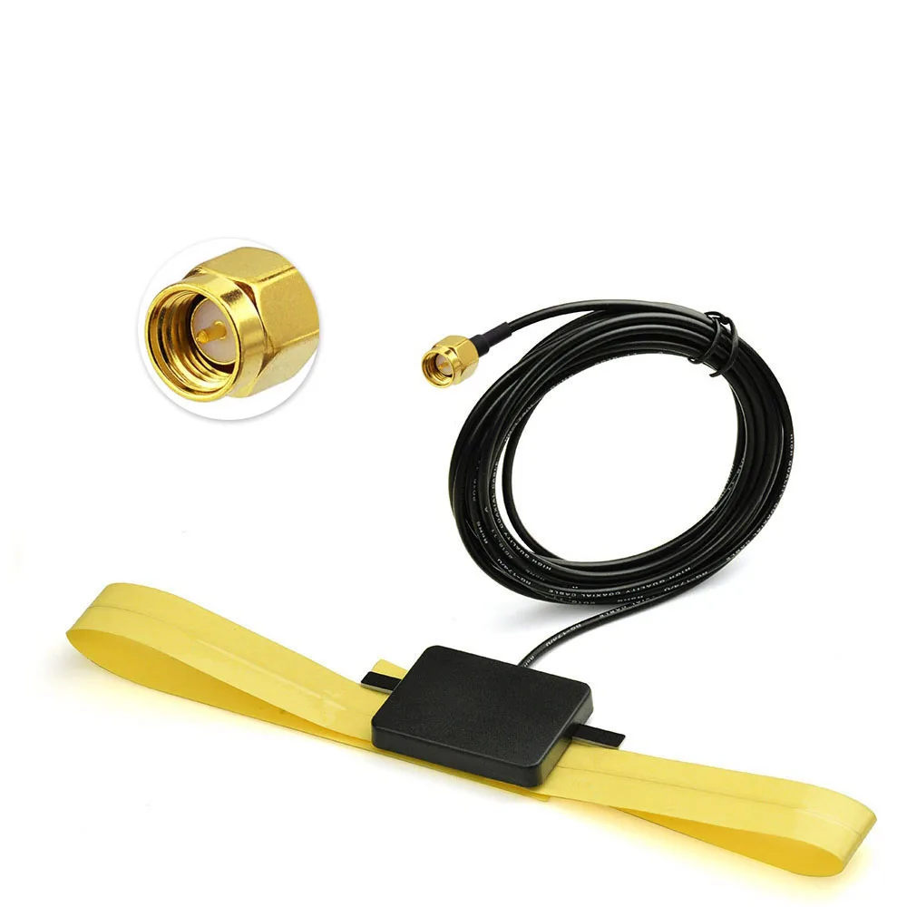 

Superbat DAB Active 10dbi Antenna DAB Car Radios Aerial Internal Glass Mount of SMA Male Connector for Kenwood DAB