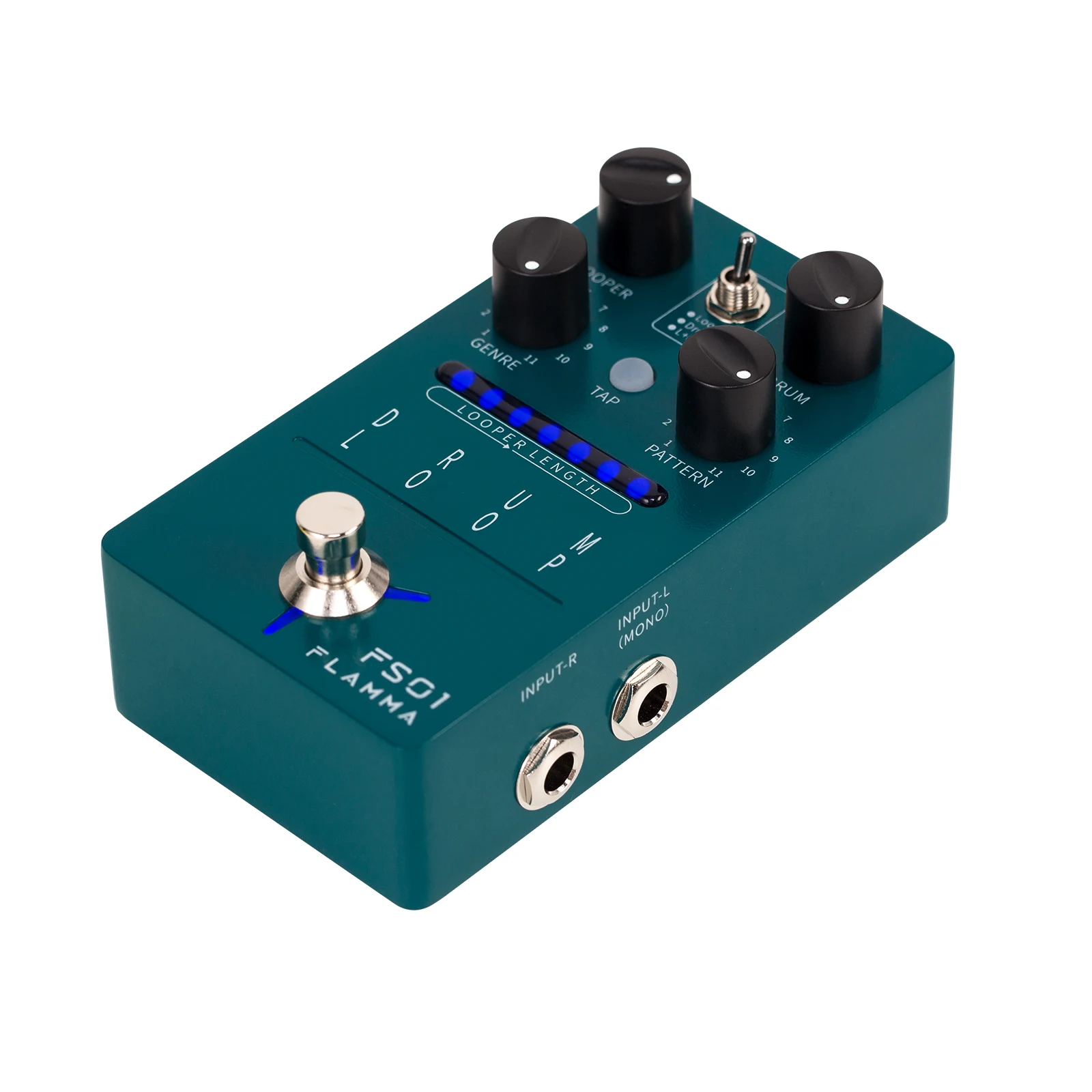 FLAMMA FS01 Drum Loop Drum Machine Looper Guitar Effects Pedal 20Min 11 Different Rhythm Styles