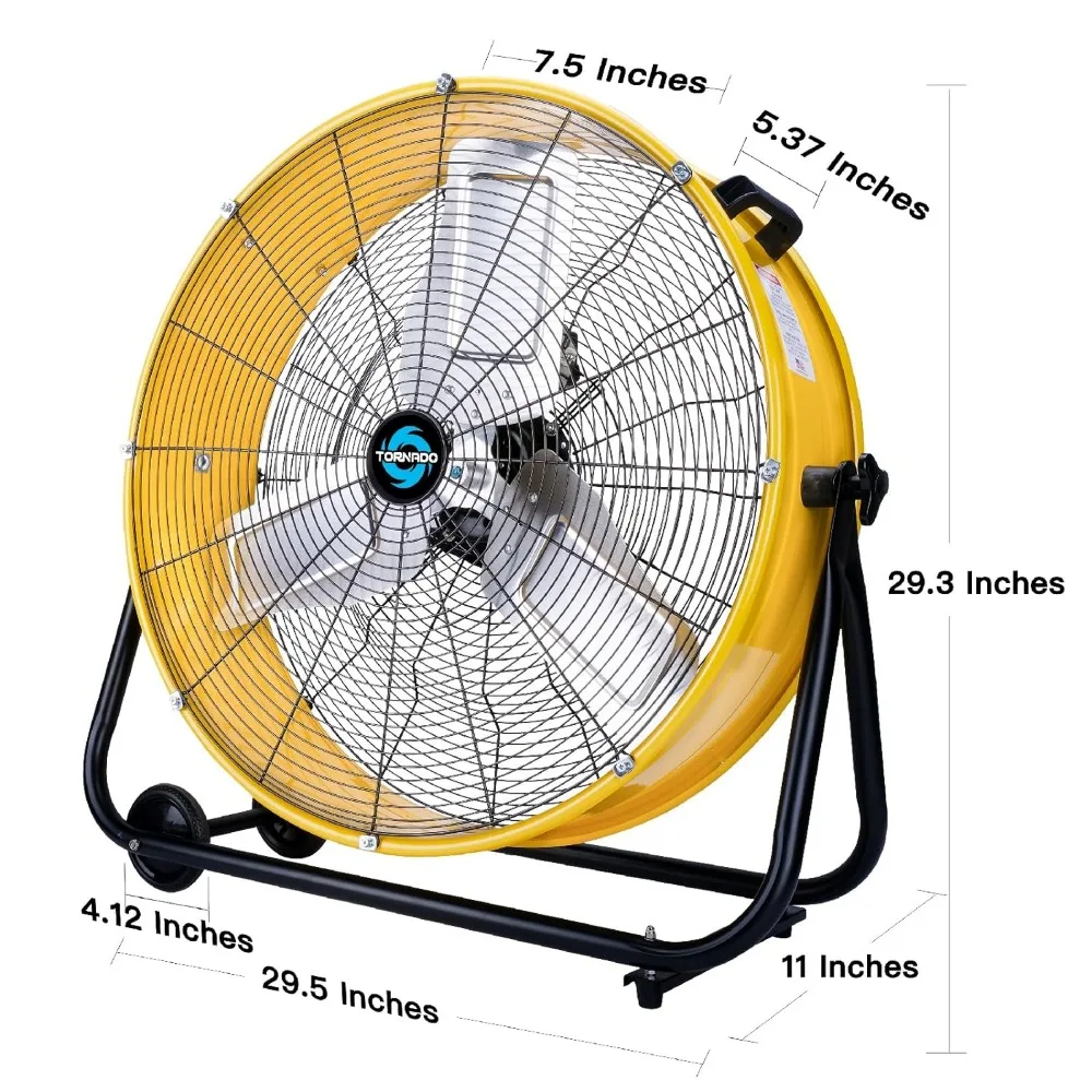 Heavy Duty Tilt Metal Drum Fan 2