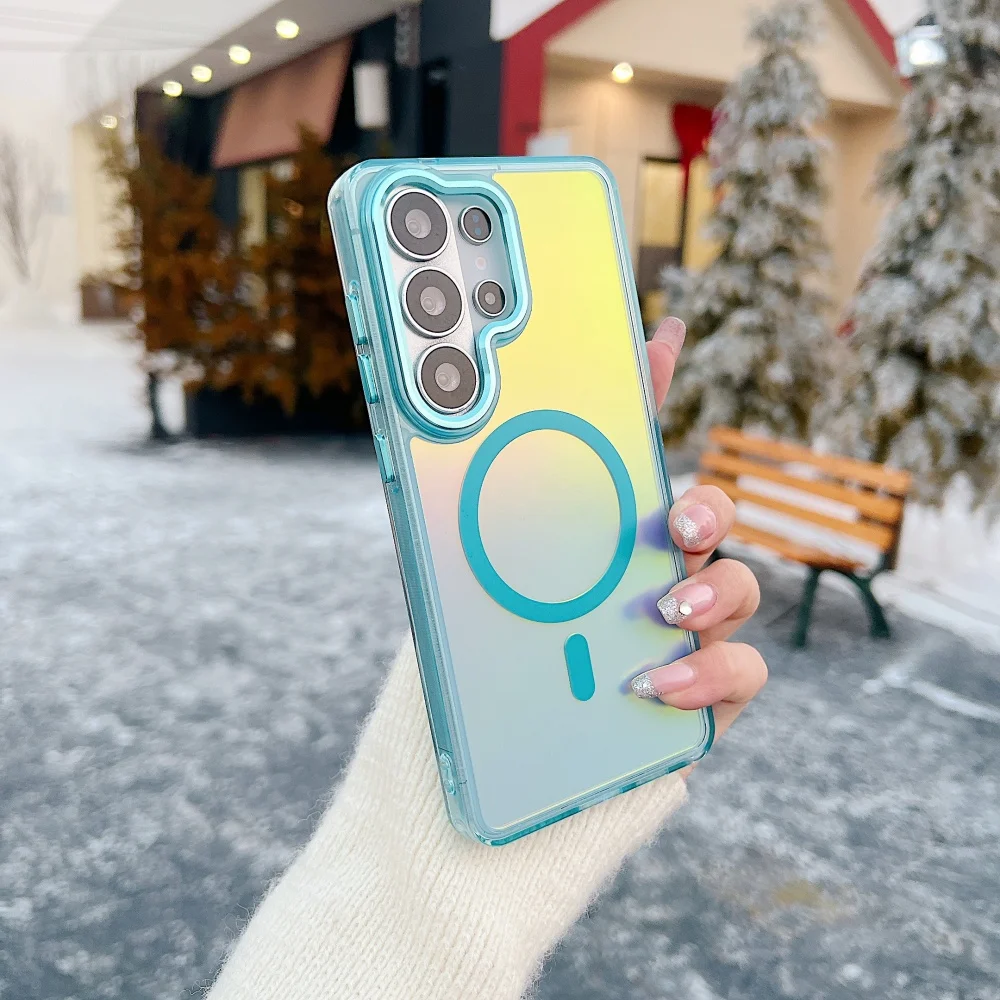 Aurora Gradient Magnetic Shockproof Phone Case