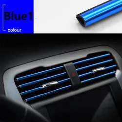 10-Piece Decorative U-Shape Moulding Trim Strips and Car Door Edge Protectors (Blue)