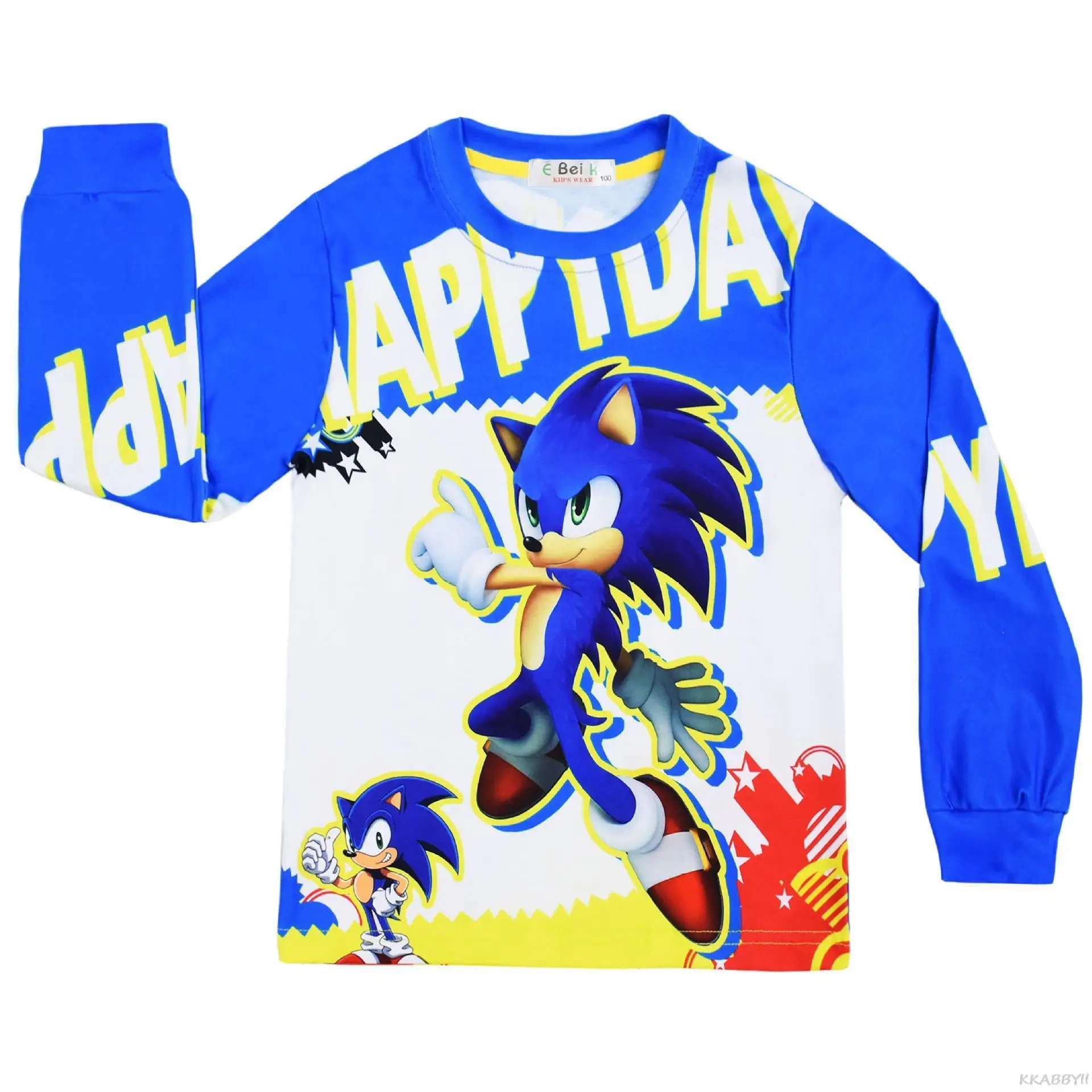 Sonic Kids Pajamas Set Children Sleepwear Girl Pyjama Baby Boy