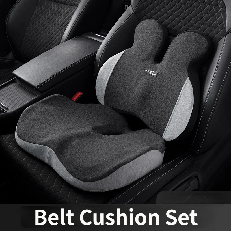 

Purenlatex Car Cushion Set Ergonomic Design Orthopedic Pillow Auto Seat Cushion for Coccyx Cushion Sciatica Back Pain Relief Pad