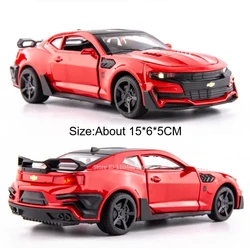 1:32 Scale Diecast Camaro SS Sports Car Toy with Sound & Light (Camaro Red)