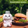 5 Pcs Rabbit Transparent Special-shaped Bottle Milk Water Bottles The Pet Juice Containers for Party 6