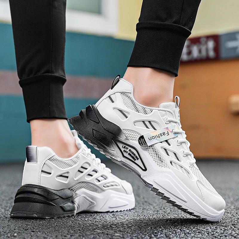 STRONGSHEN Men Sport Shoes Casual Mesh Running Shoes Lightweight Comfortable Breathable Outdoor Sneakers for Men Walking Shoes