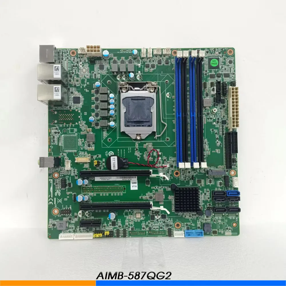 For Advantech Industrial Micro ATX Motherboard Q470E 10th i3 i5 i7 i9 10900 LGA1200 AIMB 587QG2