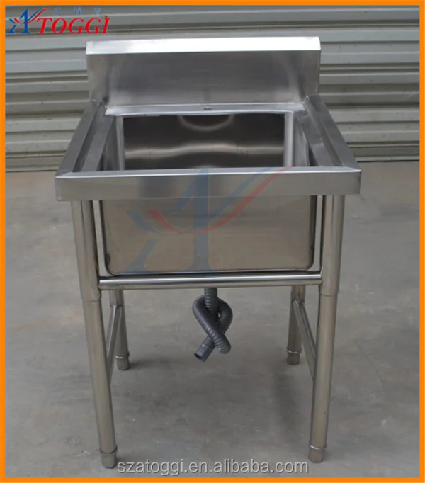 60*60*80cm Stainless Steel Single Bowl Kitchen Sink