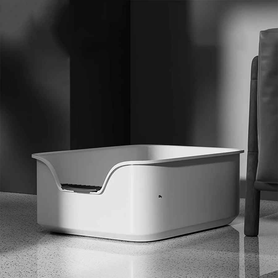 

High Sides Cat Litter Boxes Mesh Sifter Jump Cove Design Top Entry Enclosure Cats Toilet Portable Kedi Tuvaleti Pet Accessories