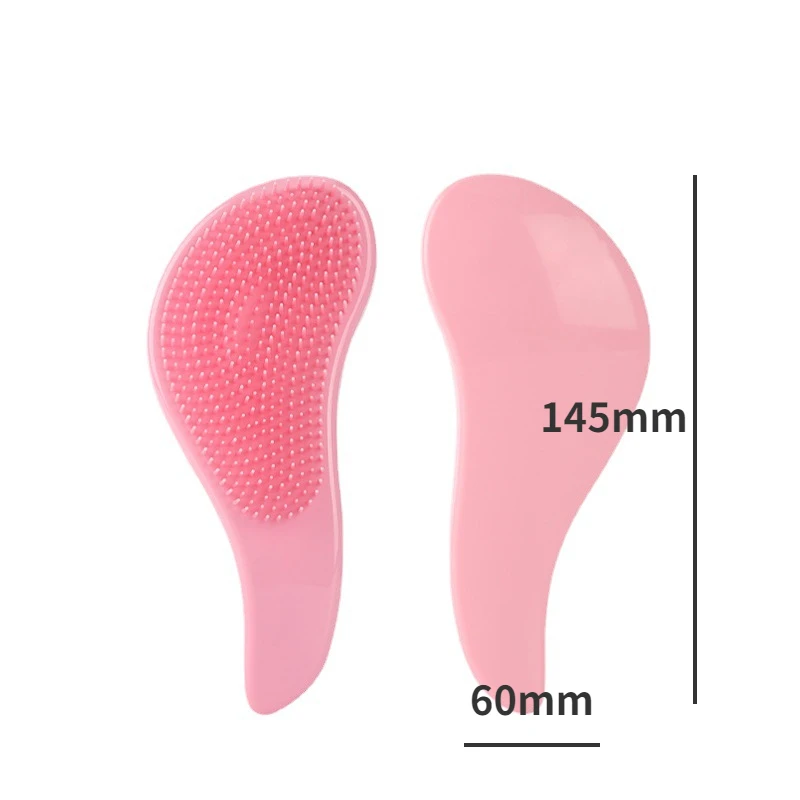 Hair Brush Comb Curly Hair Brush Detangling Anti-static Salon Gentle Bristles Handle Kids Women