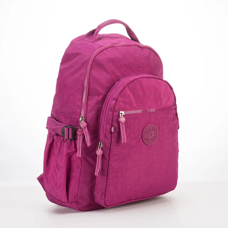 New Waterproof A4 Large Capacity 14'' Laptop Men Women Backpack Schoolbag Lightweight Travel Bag Blue Black Red Purple M0983 6