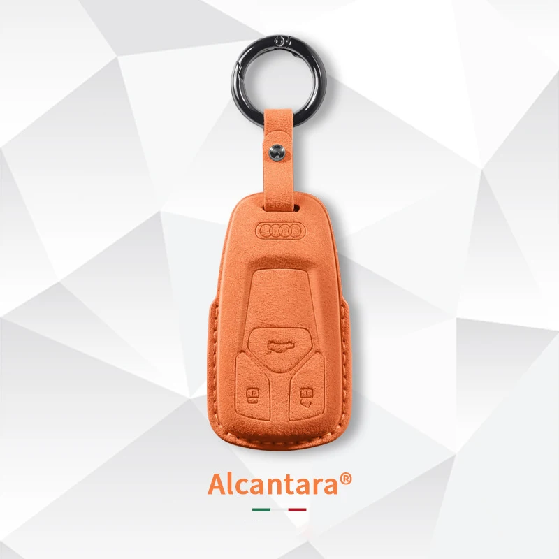 

Alcantara Car Remote Key Case Cover Shell Fob For Audi A4 B9 A5 A6 8S 8W Q5 Q7 4M S4 S5 S7 TT TTS TFSI RS Protector Fob Keyless