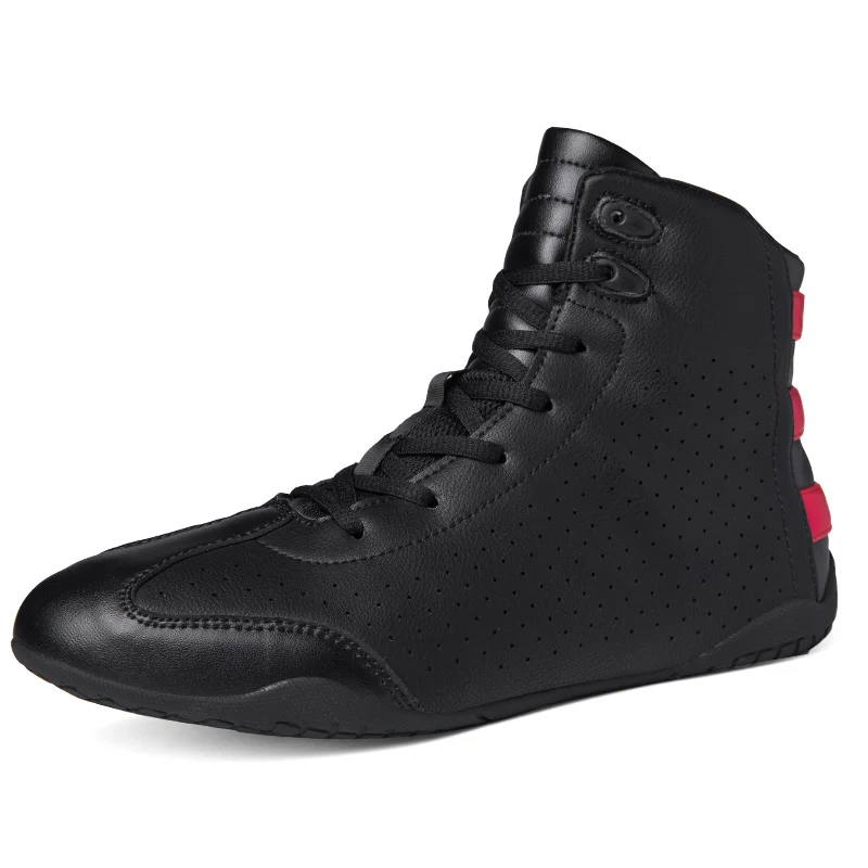 Men Boots Casual Motorcycle Shoes Boxing High Top Sneakers Walking  See Descript Amazon.com | Men main image 4