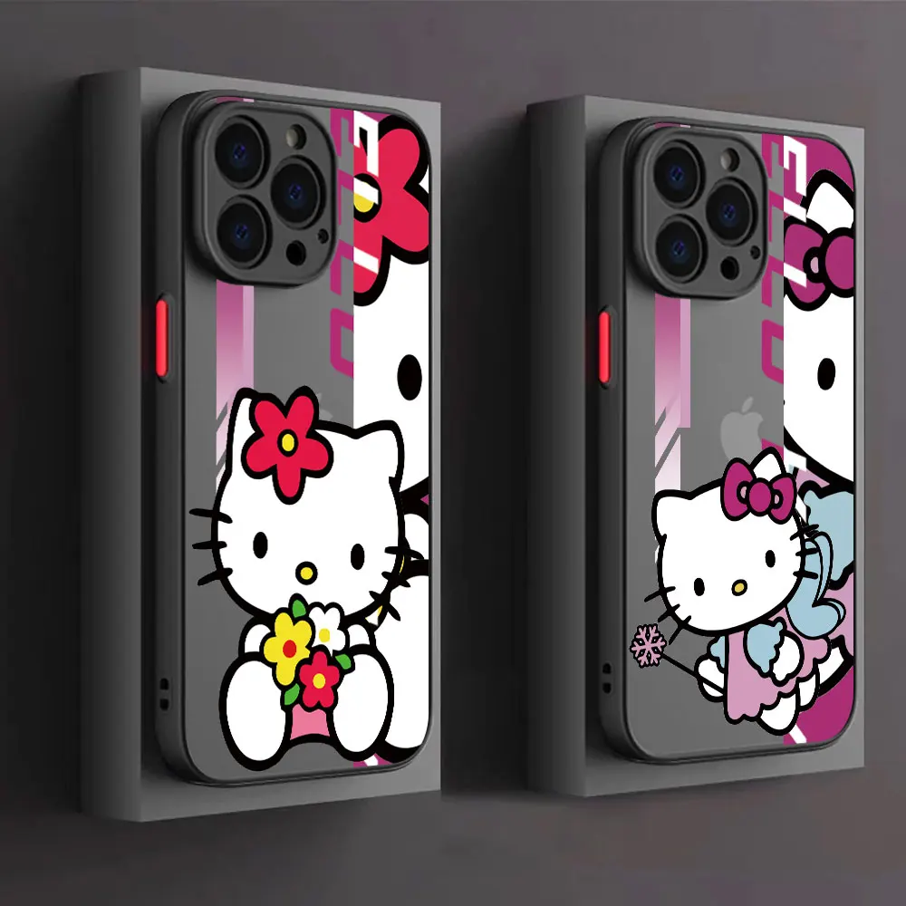 Pinkred Blue Cute Hellobicker Custodie Per Telefono Per Apple Iphone 15 8X11 Pro Se 14 7 Plus 6 Xs Max 13 12Mini 15 Custodia Morbida Promax