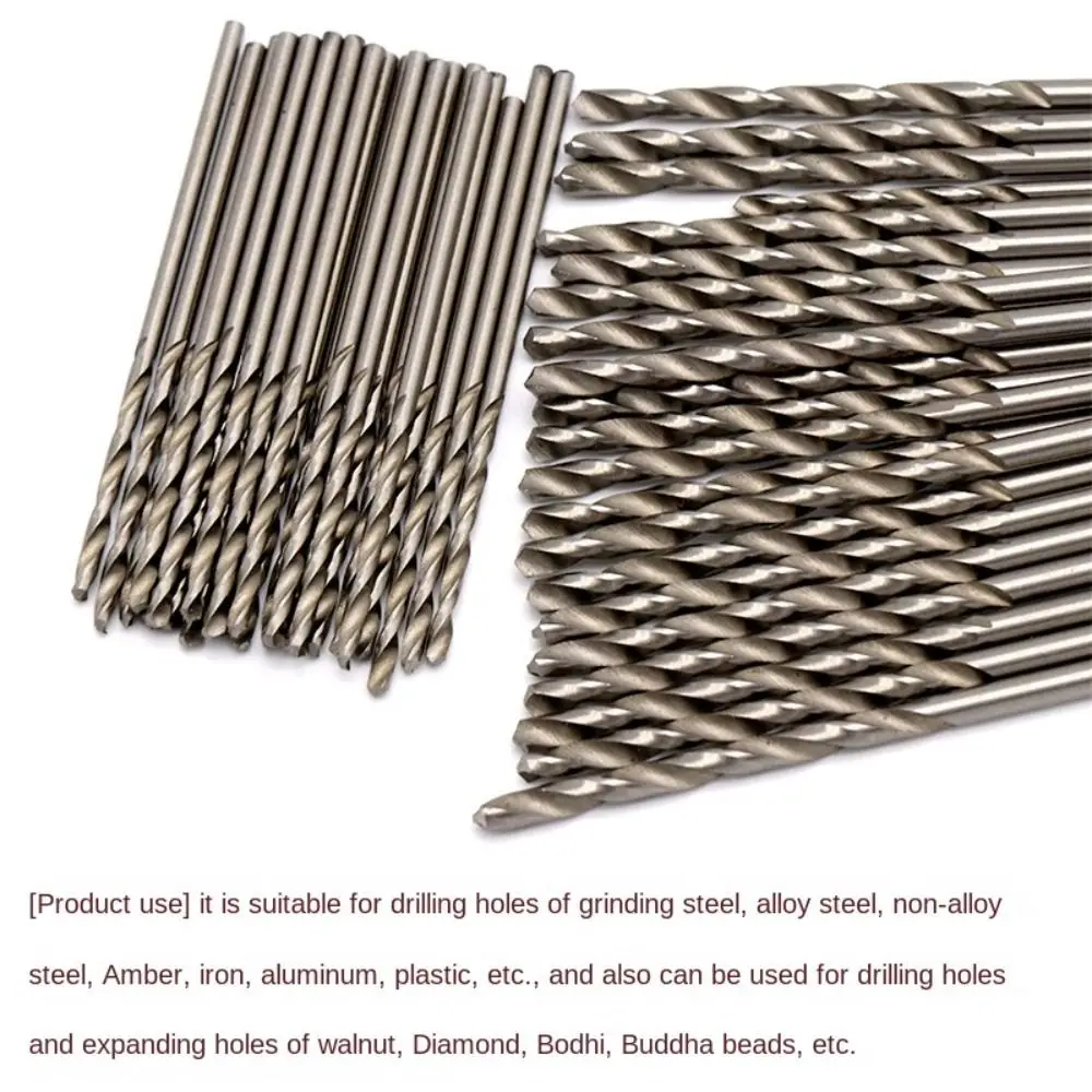 10-Piece HSS Twist Drill Bit Set for Dremel
