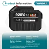 Yofidra 388VF Battery Rechargeable 22500mah 15000mah Lithium Ion Battery 928VF Li-ion Battery For Makita Electric Power Tool 2