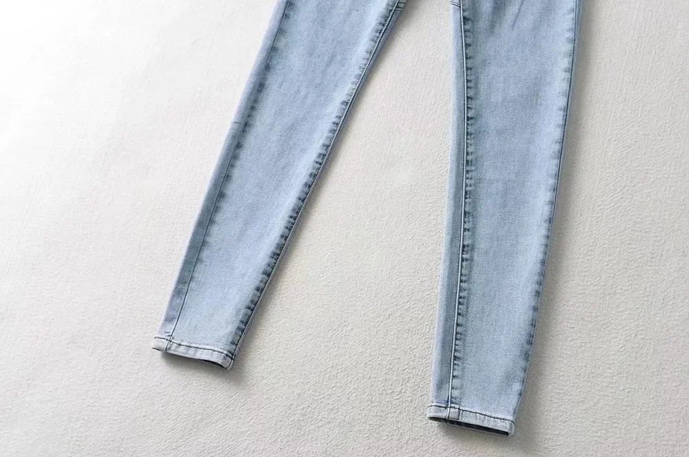 High High Waisted Jeans For Women Silm Fit Sexy Cotton Jean Ladies Street Elegant Temperament Casual Denim Pant Female