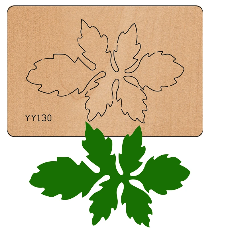 

Wooden Die-cutting Process Knife Mold, Leaf Knife Mold Yy130 Is Compatible With Most Manual Die-cutting