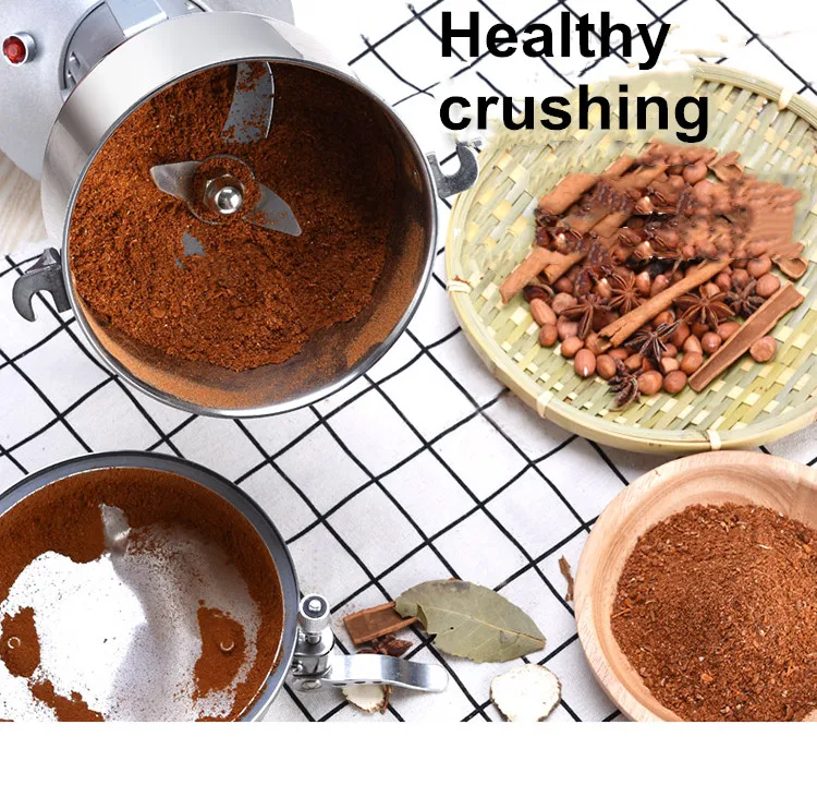 150G Grains Spices Cereals Coffee Dry Food Grinder Machine Gristmill Home Beans Espresso Electric Medicine Powder Crusher 1200W