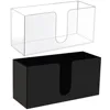 Countertop Paper Towel Dispenser Acrylic Paper Towel Holder Paper Towels Storage Container for Z Fold C Fold Multi-fold Paper 1