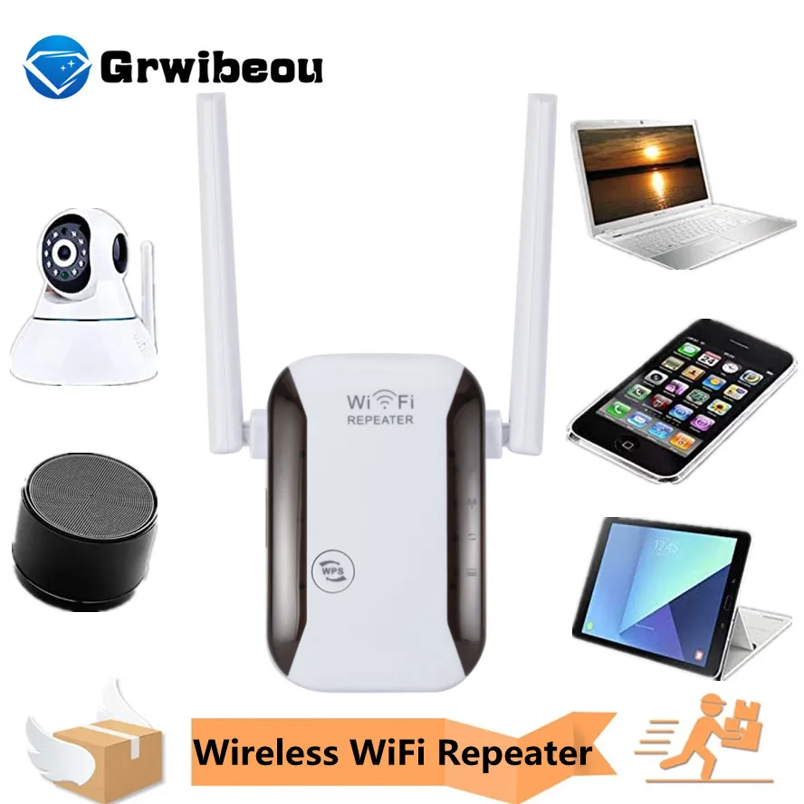 Беспроводной Wi-Fi ретранслятор Grwibeou, 300 Мбит/с
